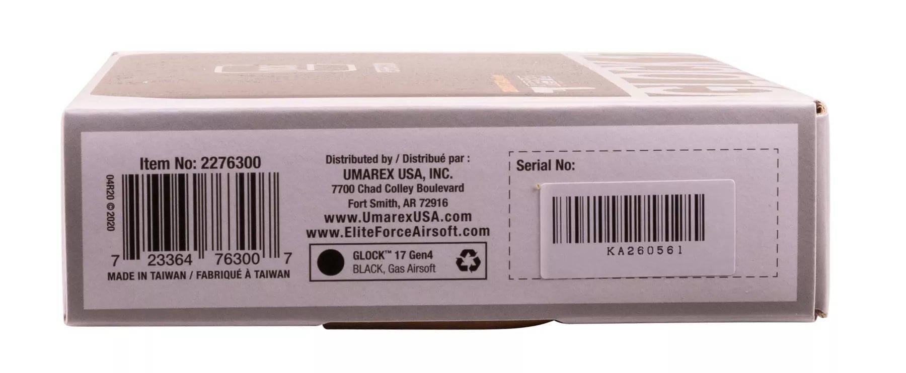 GLOCK G17 GEN 4 GBB 6MM AIRSOFT PISTOL : ELITE FORCE - UMAREX