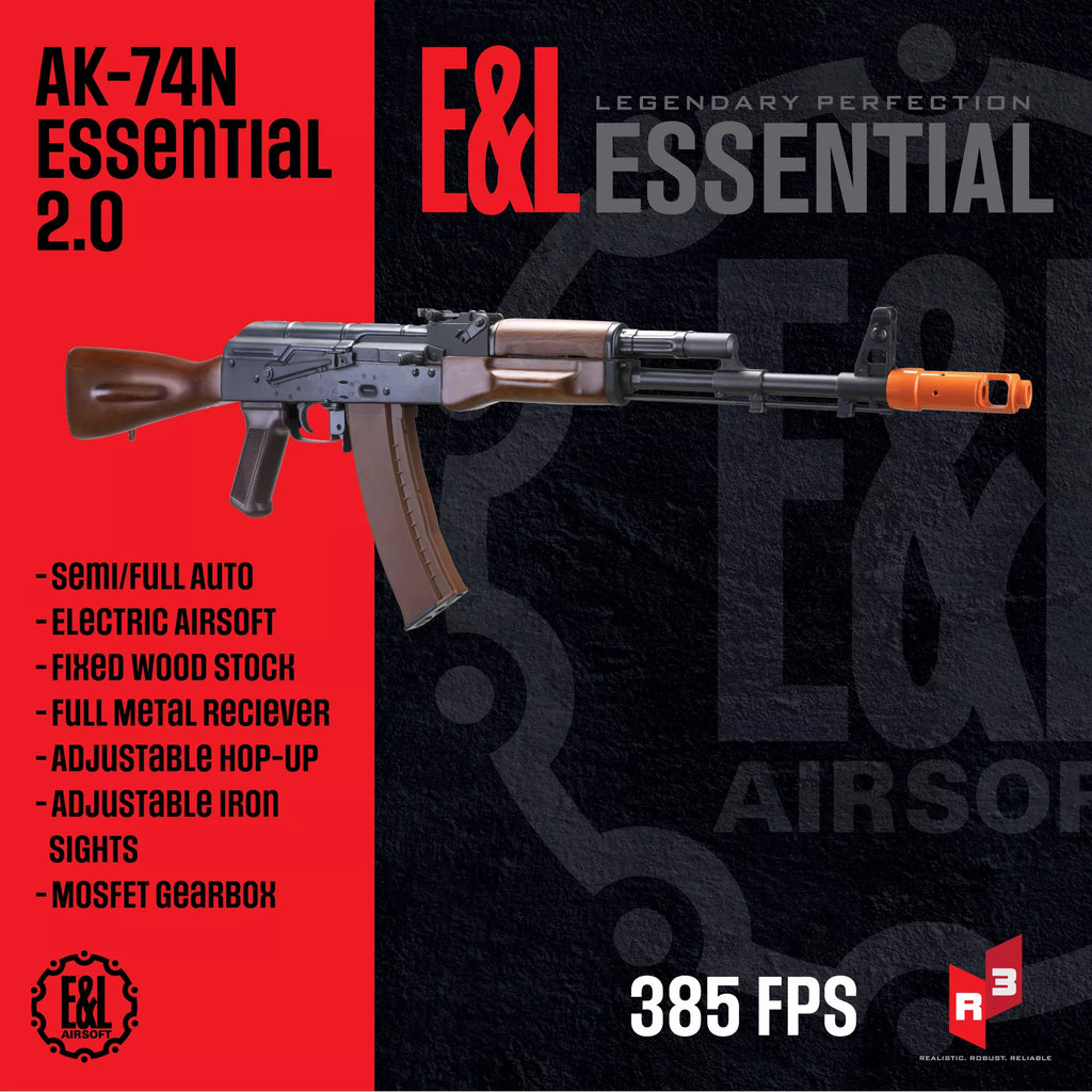 E&L AK-74N Essential 2.0 AK Airsoft AEG Rifle