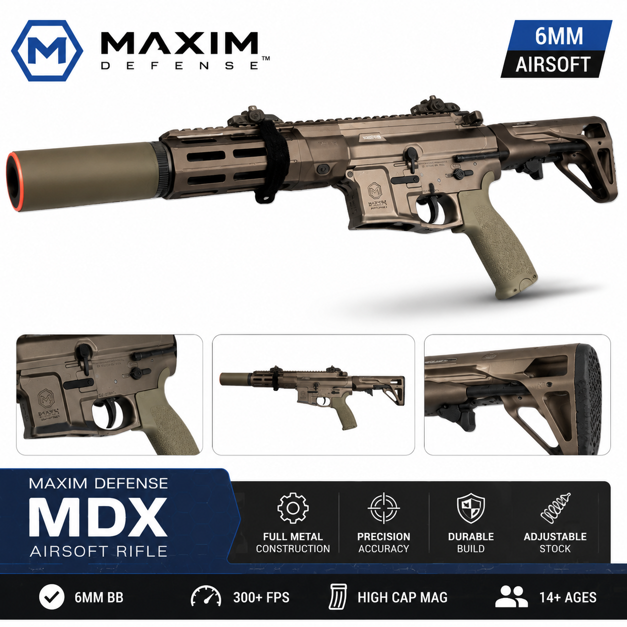 TWCS VFC MAXIM DEFENSE MDX HPA RIFLE  (Backdraft Innovations Pheonix) image 1