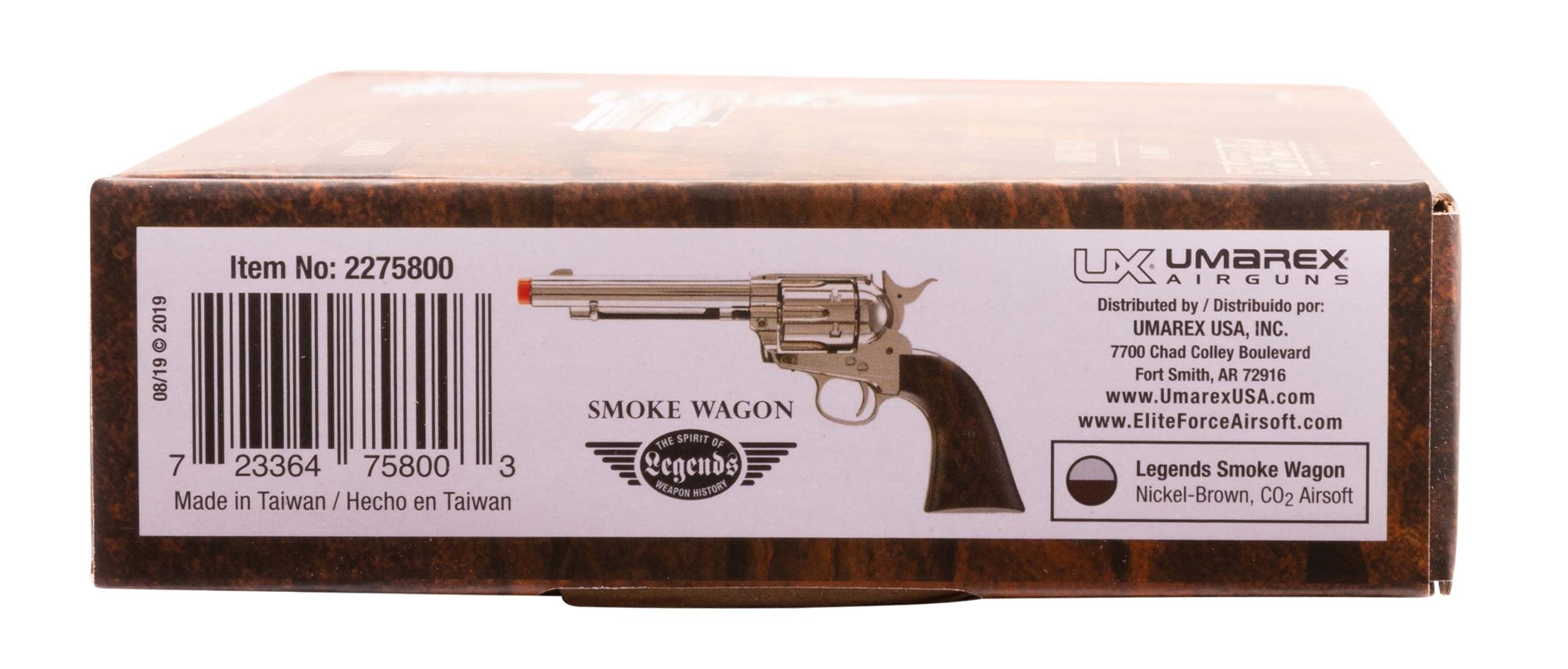 LEGENDS SMOKE WAGON 6 mm Airsoft Pistol Revolver NICKEL image 7