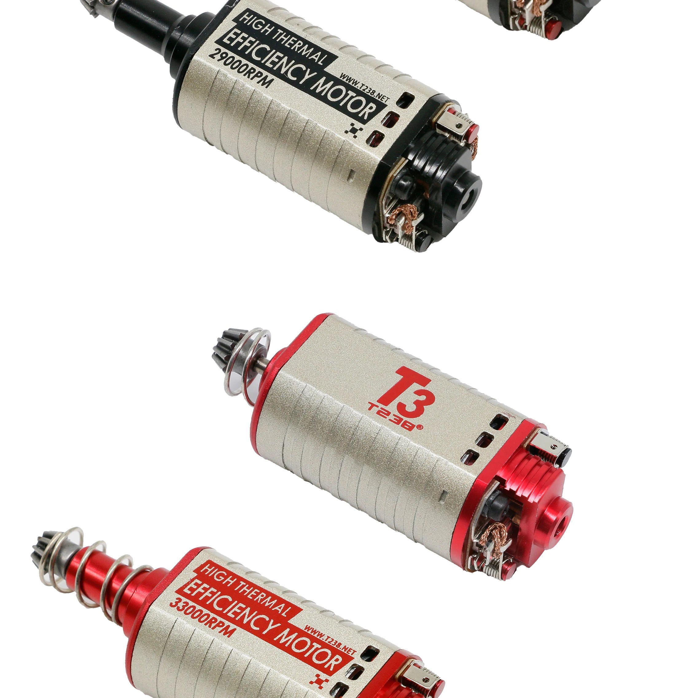 T238 High-torque Motor 18/20TPA N35 High-speed High Thermal Efficiency Motor Long Short Axel 480 Motor for Airsoft Gearbox V2 V3