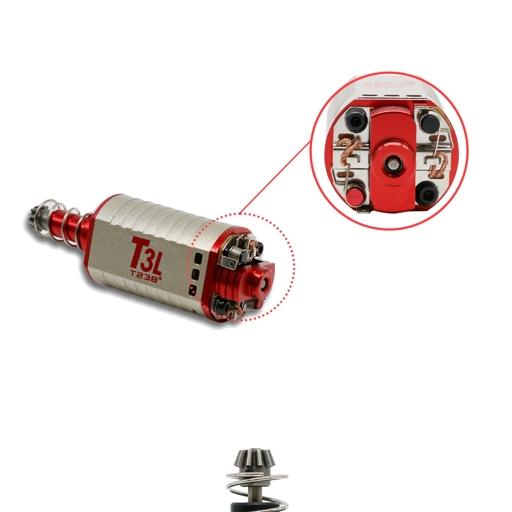T238 High-torque Motor 18/20TPA N35 High-speed High Thermal Efficiency Motor Long Short Axel 480 Motor for Airsoft Gearbox V2 V3