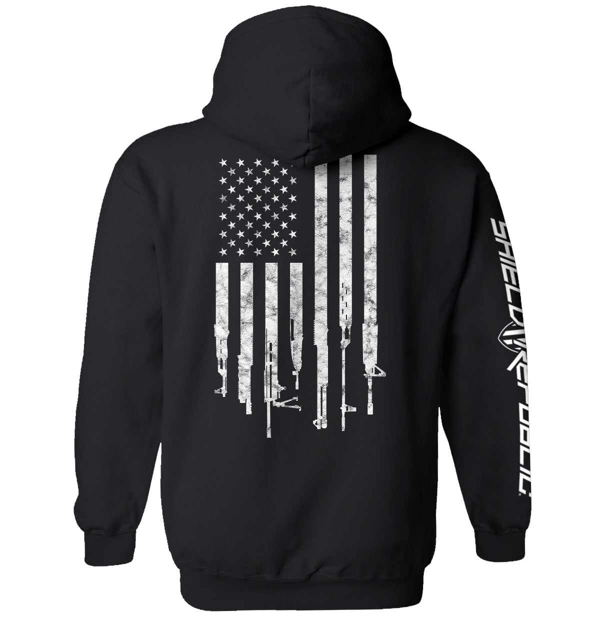 Firearm Flag Graphic Tee & Hoodie