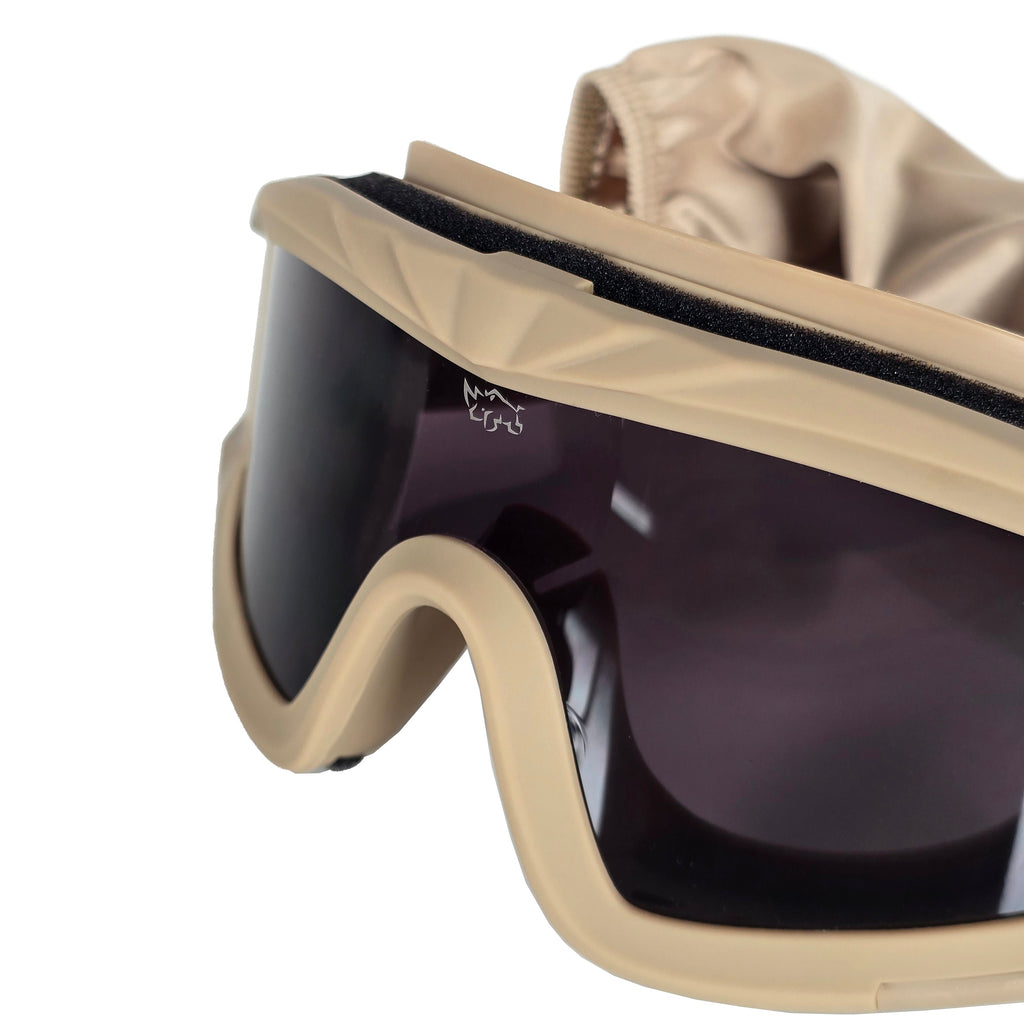 MUCITUP MUCTAC Pro Tactical Goggles ANSI Z87.1 Ballistic 3 Lens Kit