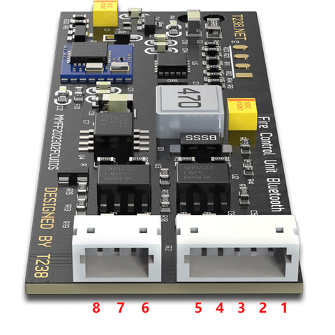 T238 FCU for Single Valve and Double Valves HPA Engine APP Bluetooth Version for Airsoft Gel Blaster