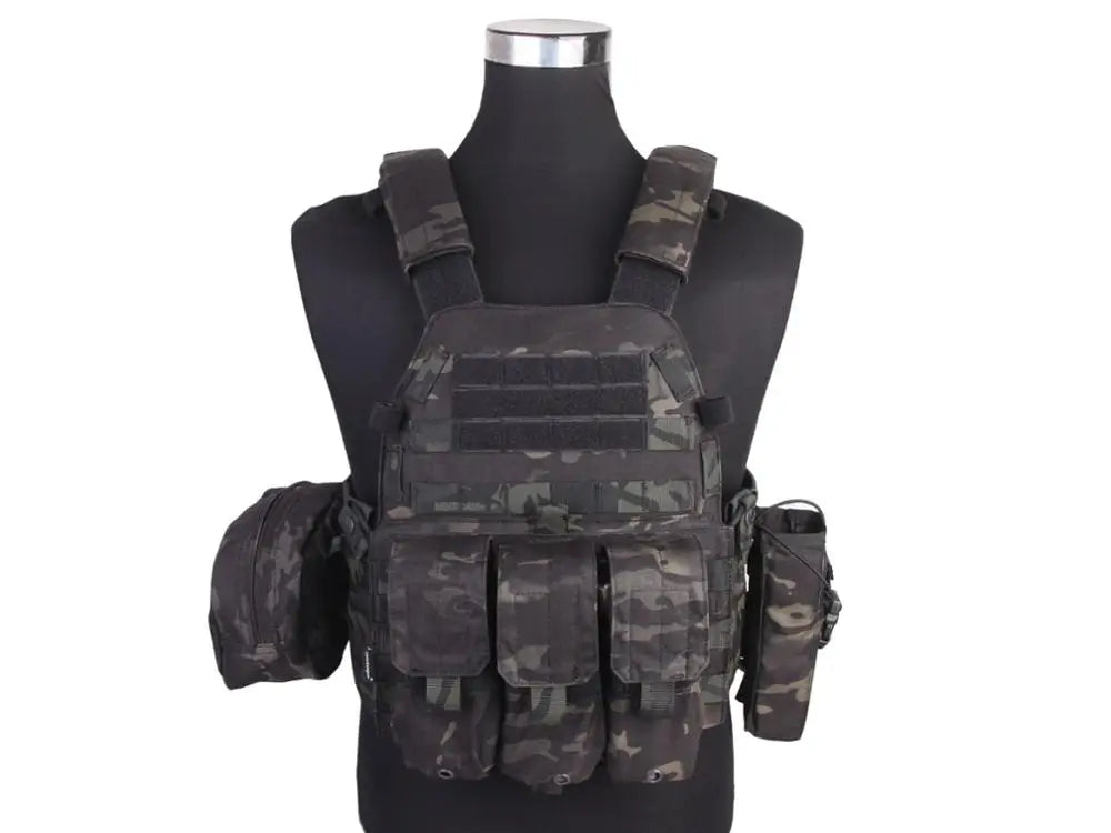 Emersongear LBT6094A Style Plate Carrier Vest with Pouches – Airsoft & Tactical