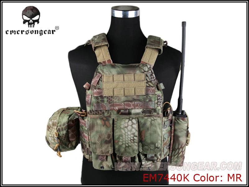 Emersongear LBT6094A Style Plate Carrier Vest with Pouches – Airsoft & Tactical