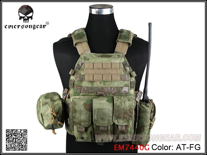 Emersongear LBT6094A Style Plate Carrier Vest with Pouches – Airsoft & Tactical