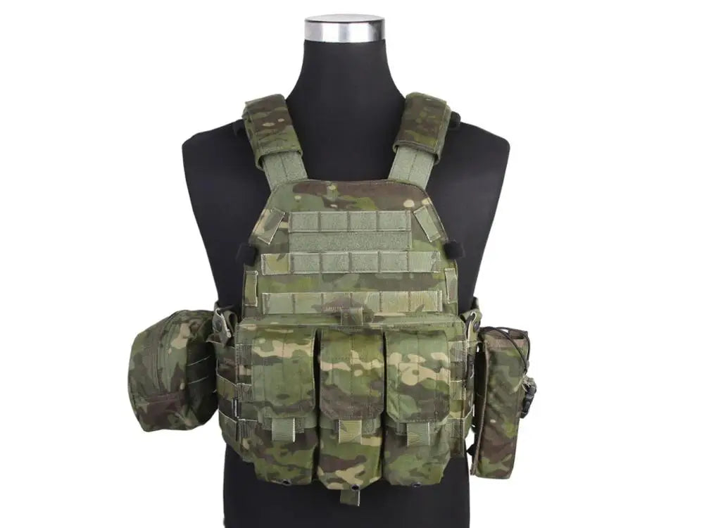 Emersongear LBT6094A Style Plate Carrier Vest with Pouches – Airsoft & Tactical