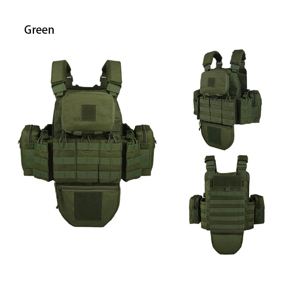YAKEDA   Five piece equipment bag training vest, detachable and expandable, waterproof, wear-resistant and tear resistant