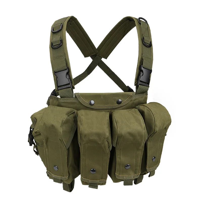 AK Chest Rig Vest – AK-47 / AK-74 Magazine Pouches for Airsoft & Milsim