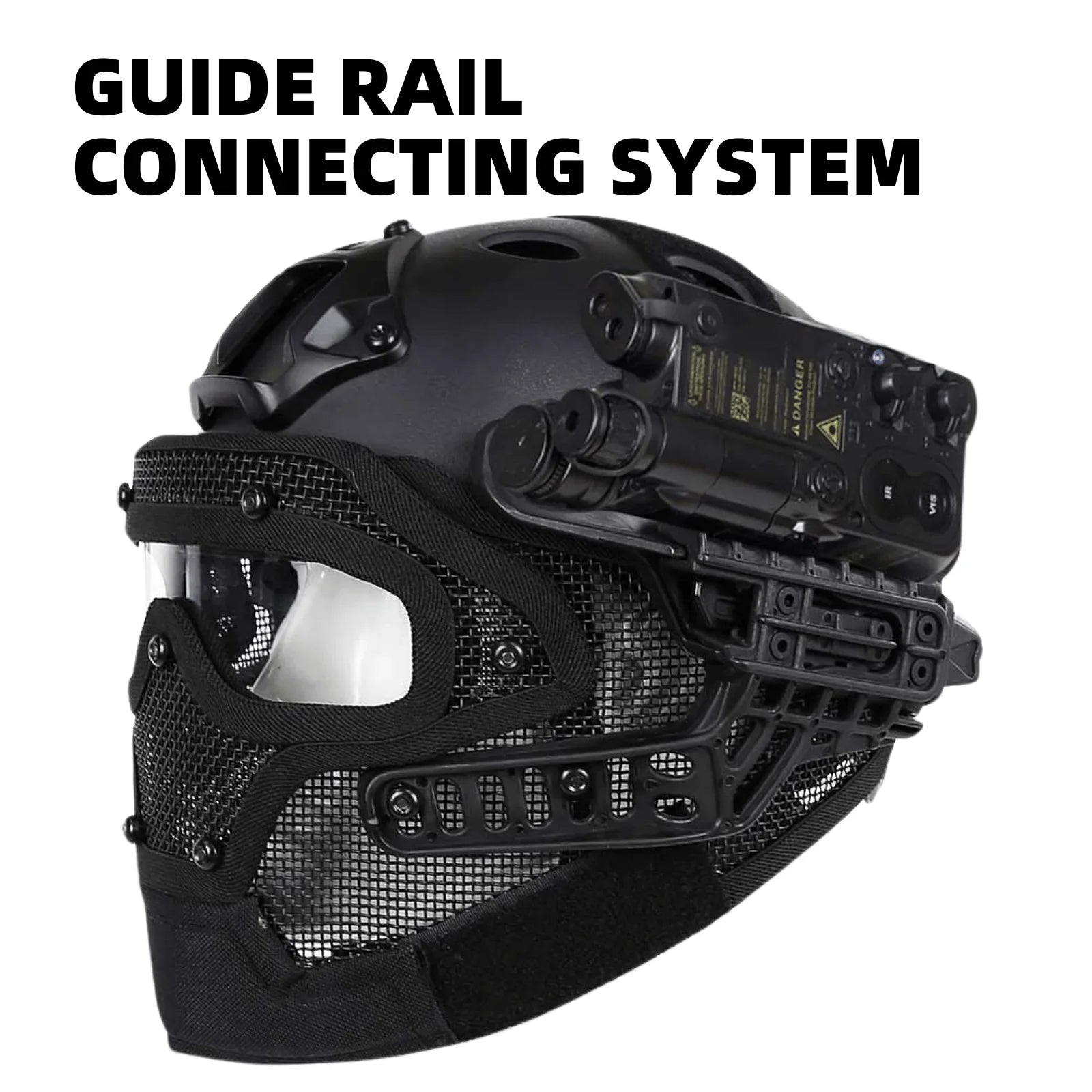 Full Face Mesh FAST Helmet with Anti-Fog Goggles – Airsoft Wargame