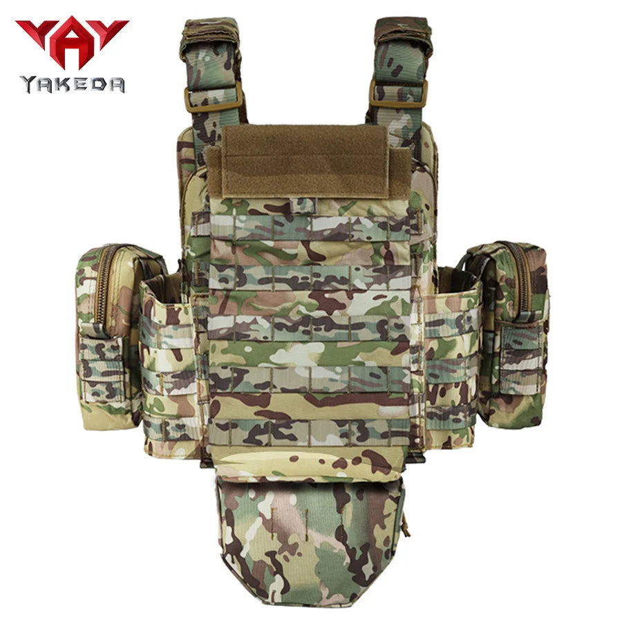 YAKEDA   Five piece equipment bag training vest, detachable and expandable, waterproof, wear-resistant and tear resistant