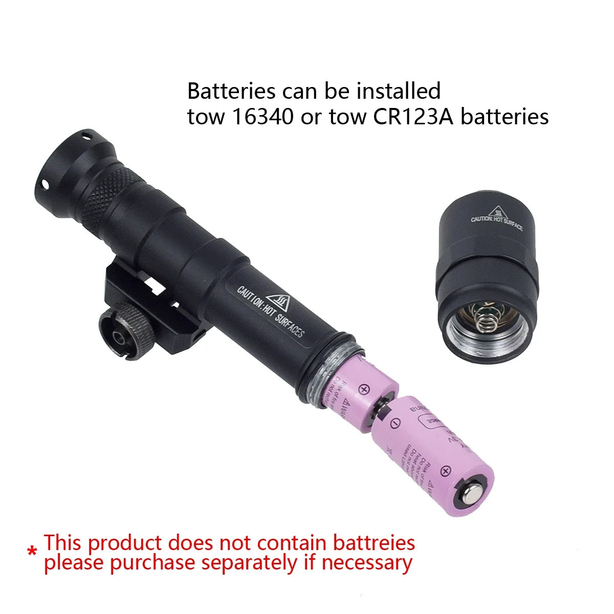 Tactical M600U Scout Light with Dual Switch – 20mm Rail Mount