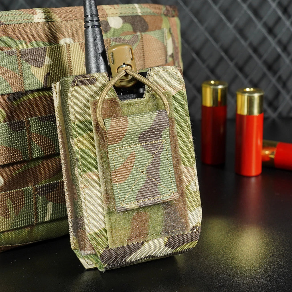 KRYDEX Tactical Radio Pouch – Walkie Talkie Holster for Baofeng & Motorola