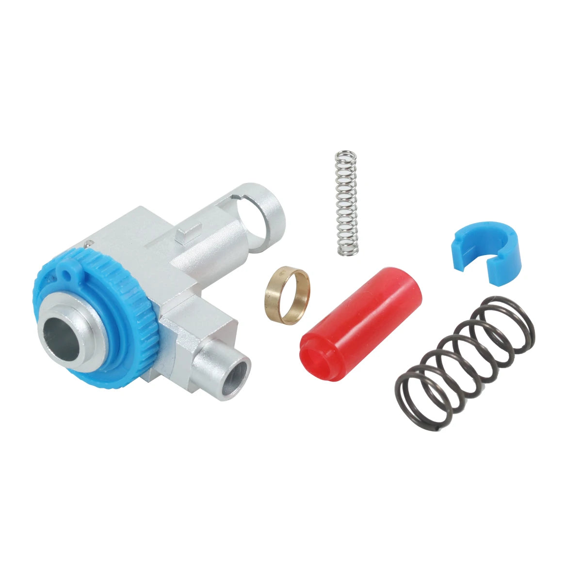 High-End CNC Aviation Aluminum One Piece Rotary Hop Up Chamber Set for M4/M16 style Airsoft Rifles.
