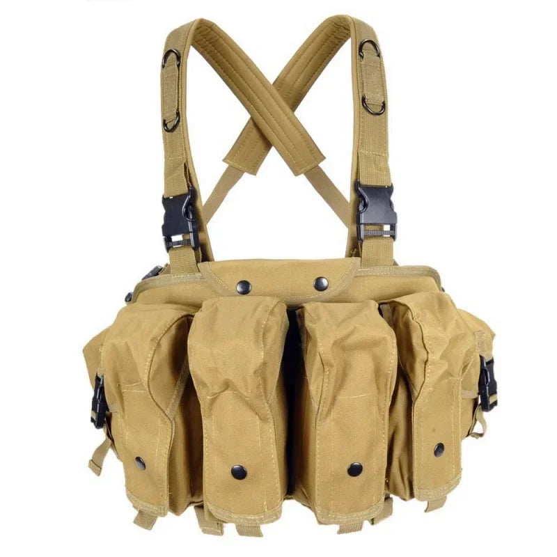 AK Chest Rig Vest – AK-47 / AK-74 Magazine Pouches for Airsoft & Milsim