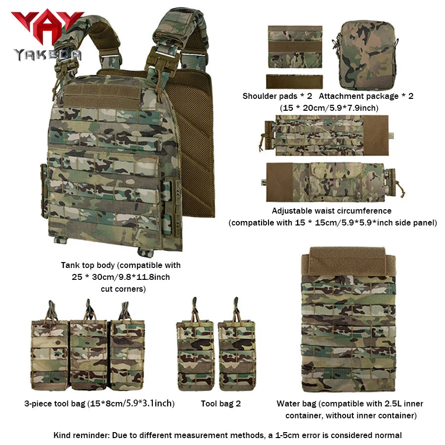 YAKEDA Quick-Release Tactical Plate Carrier
