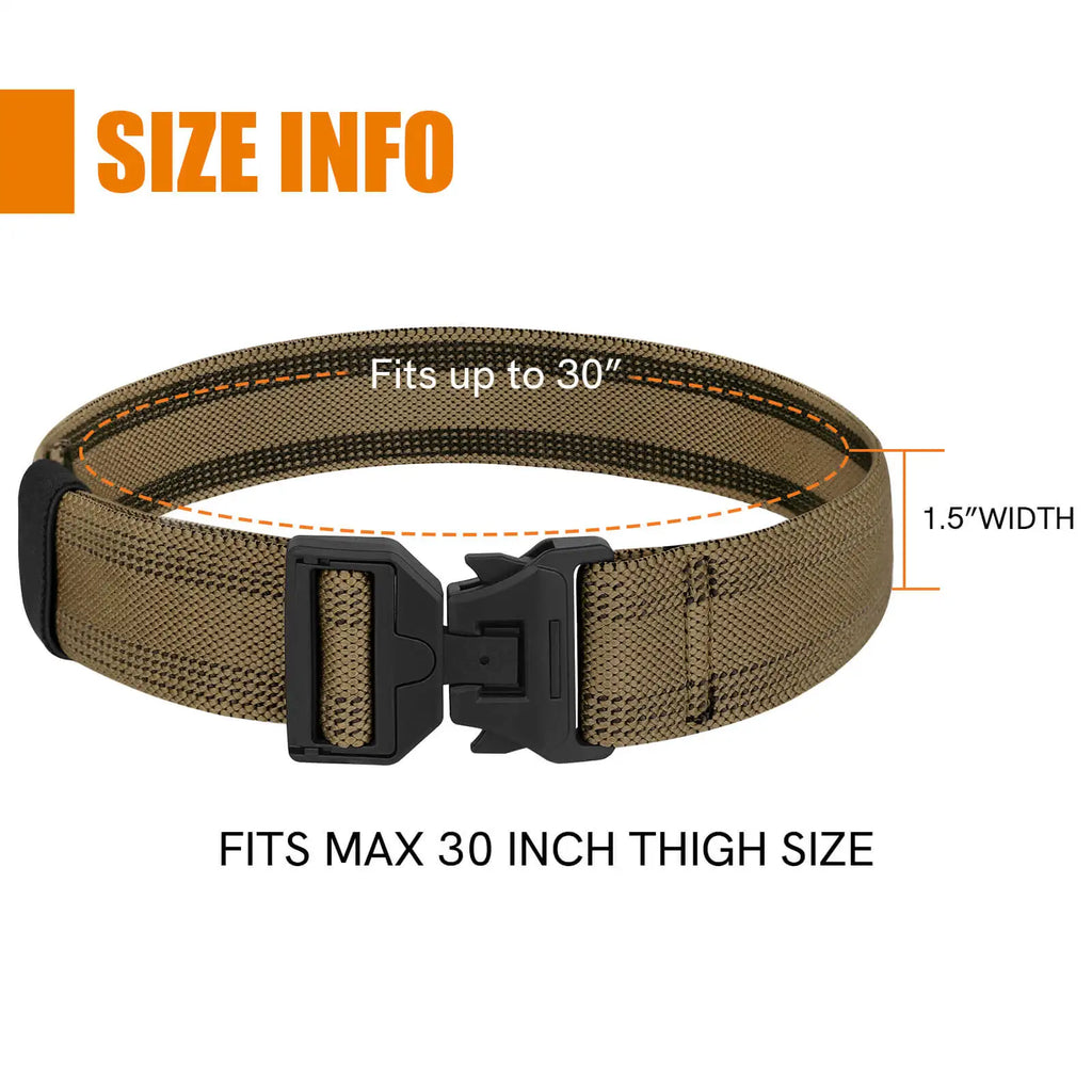 KRYDEX 1.5inch Tactical Magnet Leg Strap Elastic Quick Release Thigh Strap Belt for Gun Holster Outdoor Hunting Accessories