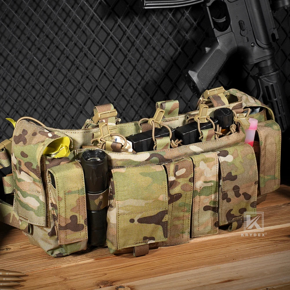 KRYDEX Tactical Chest Rig UW Gen IV – 500D Low Profile with GP Pouch