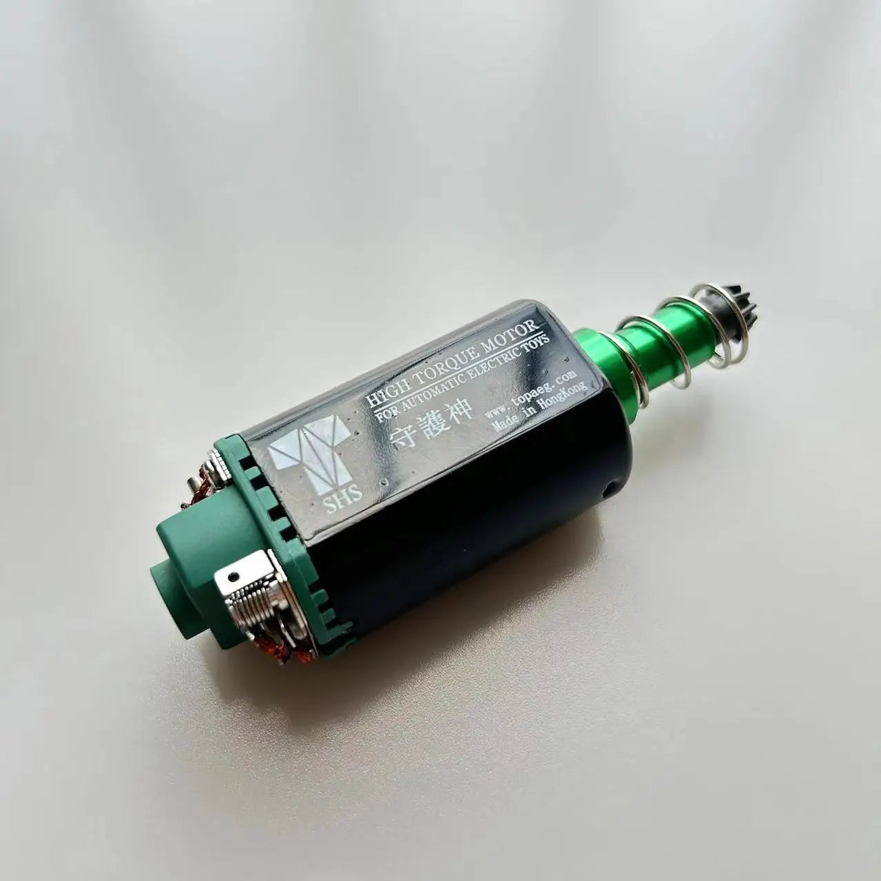 SHS AEG Motor High Torque Motor 11.1V 38000 Twist Type Speed Motor Long Type Airsoft M16/M4/MP5/G3/P90