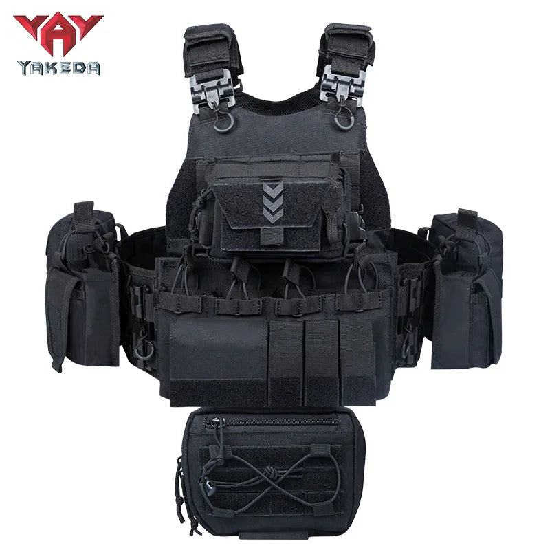 YAKEDA VT-8833 Modular Tactical Plate Carrier Vest | MOLLE Airsoft, Training & Outdoor Load Bearing Vest
