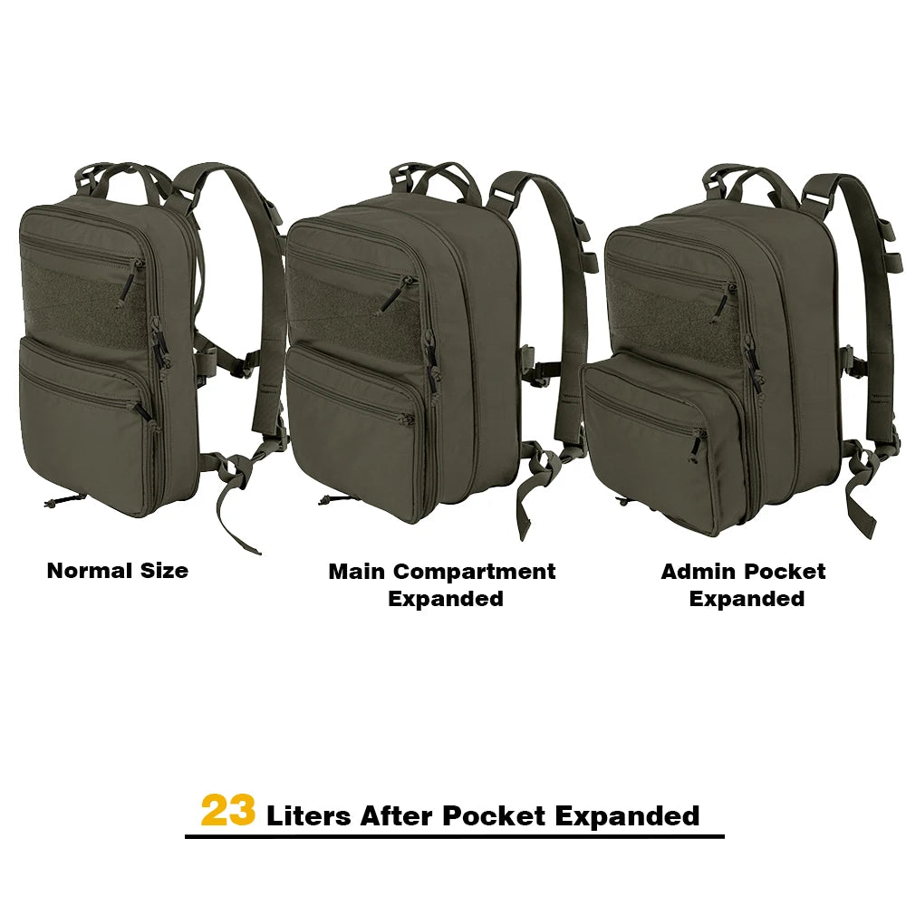 KRYDEX D3 Flatpack 23L Expandable Assault Pack – Hydration & Tactical Backpack