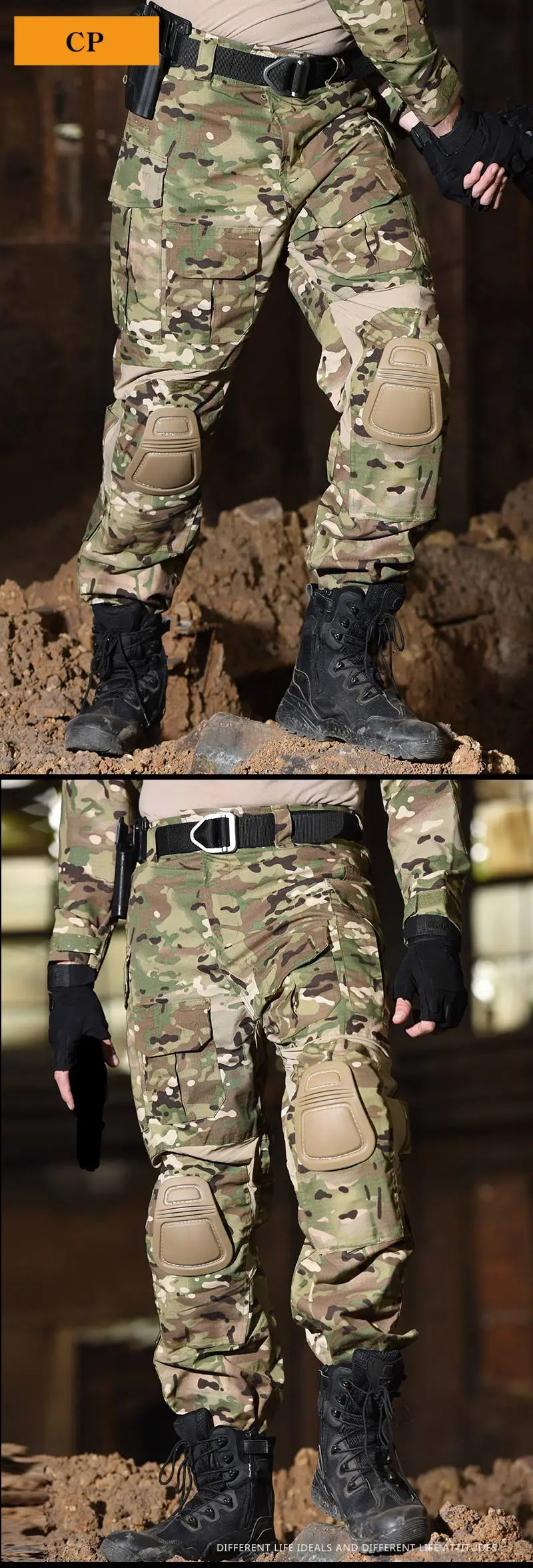 Men's G3 Tactical Combat Pants with Knee Pads – Camo Military Cargo Pants for Airsoft, Hunting, Hiking & Outdoor Gear