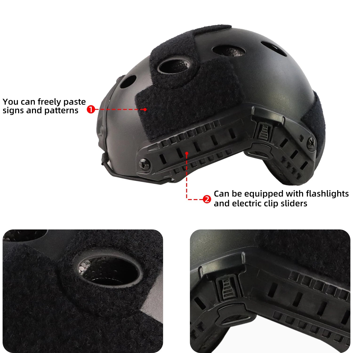 BOOIU Tactical Fast PJ Helmet – Airsoft & Paintball