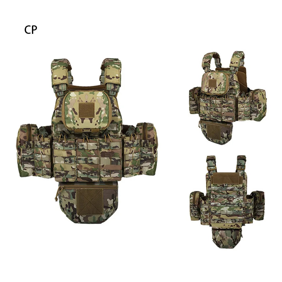 YAKEDA   Five piece equipment bag training vest, detachable and expandable, waterproof, wear-resistant and tear resistant