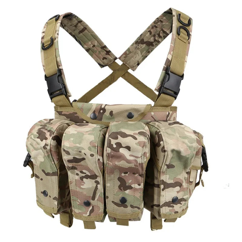 AK Chest Rig Vest – AK-47 / AK-74 Magazine Pouches for Airsoft & Milsim