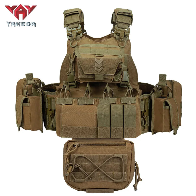YAKEDA VT-8833 Modular Tactical Plate Carrier Vest | MOLLE Airsoft, Training & Outdoor Load Bearing Vest