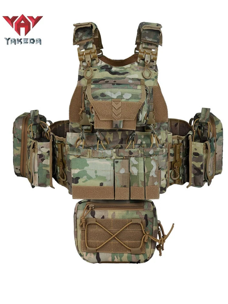 YAKEDA VT-8833 Modular Tactical Plate Carrier Vest | MOLLE Airsoft, Training & Outdoor Load Bearing Vest