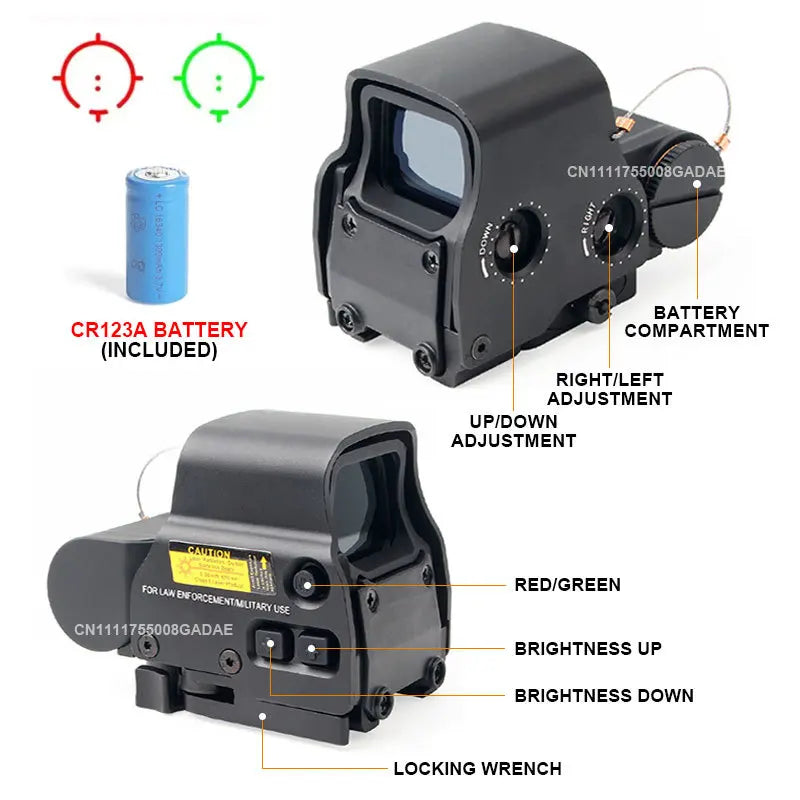551/552/553/558 Reflex Holographic Red Dot Sight Tactical Collimator Hunting Optics Compact Riflescopes w/ 20mm Picatinny Mount
