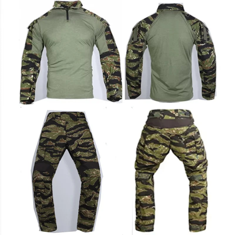 EmersonGear G3 Tabby Tigerstripe Tactical Combat Uniform Set | Airsoft & Milsim Shirt and Pants
