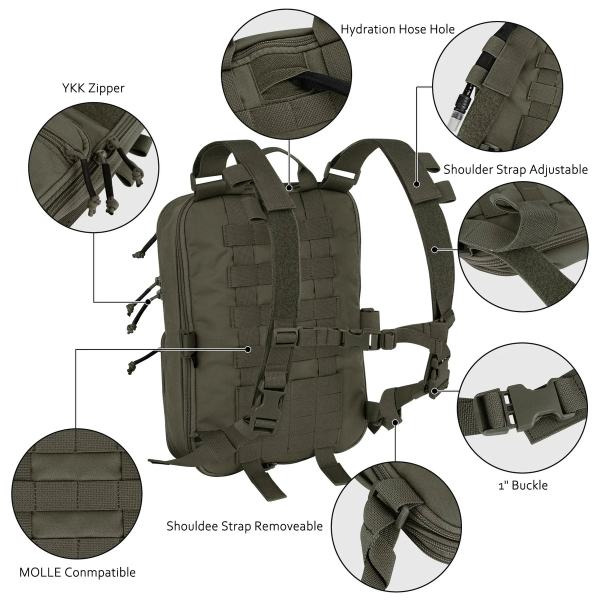 KRYDEX D3 Flatpack 23L Expandable Assault Pack – Hydration & Tactical Backpack
