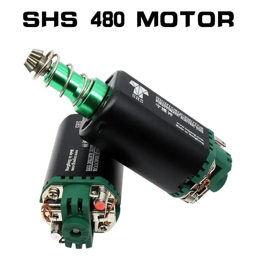 SHS AEG Motor High Torque Motor 11.1V 38000 Twist Type Speed Motor Long Type Airsoft M16/M4/MP5/G3/P90