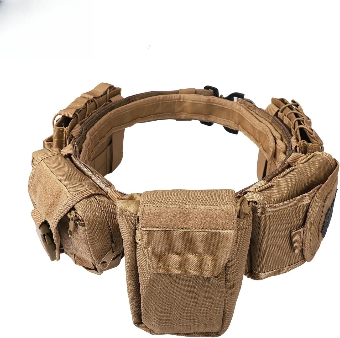Tactical Battle Belt 7-in-1 Set – Quick Release Airsoft Duty Belt with Pouches