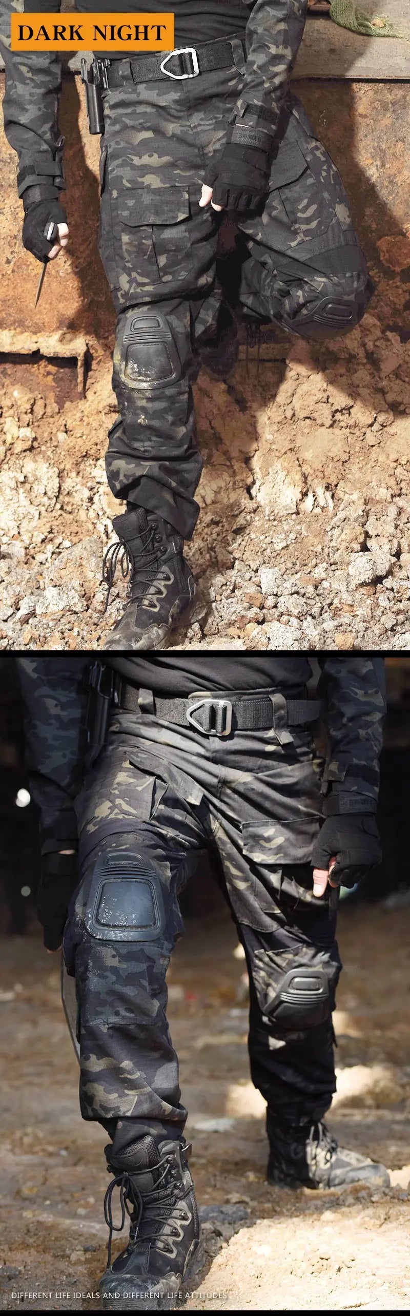 Men's G3 Tactical Combat Pants with Knee Pads – Camo Military Cargo Pants for Airsoft, Hunting, Hiking & Outdoor Gear