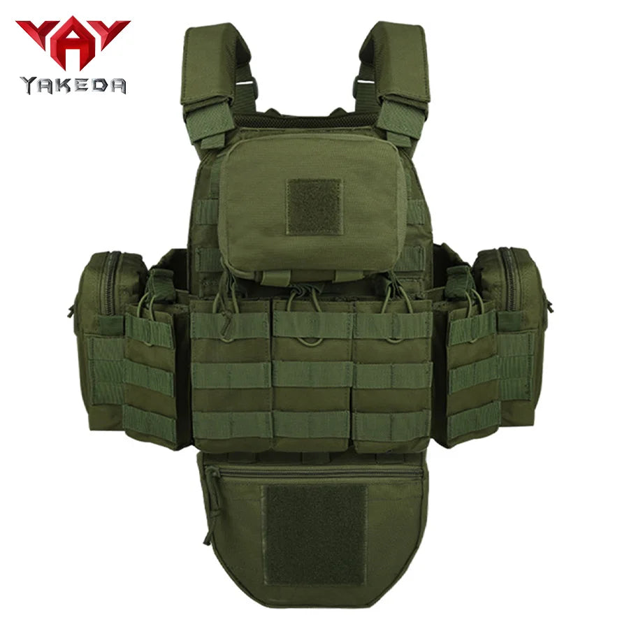 YAKEDA   Five piece equipment bag training vest, detachable and expandable, waterproof, wear-resistant and tear resistant