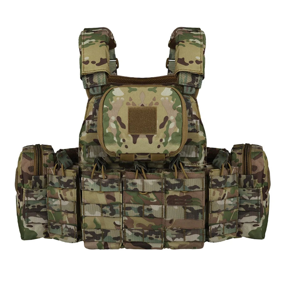 YAKEDA   Five piece equipment bag training vest, detachable and expandable, waterproof, wear-resistant and tear resistant