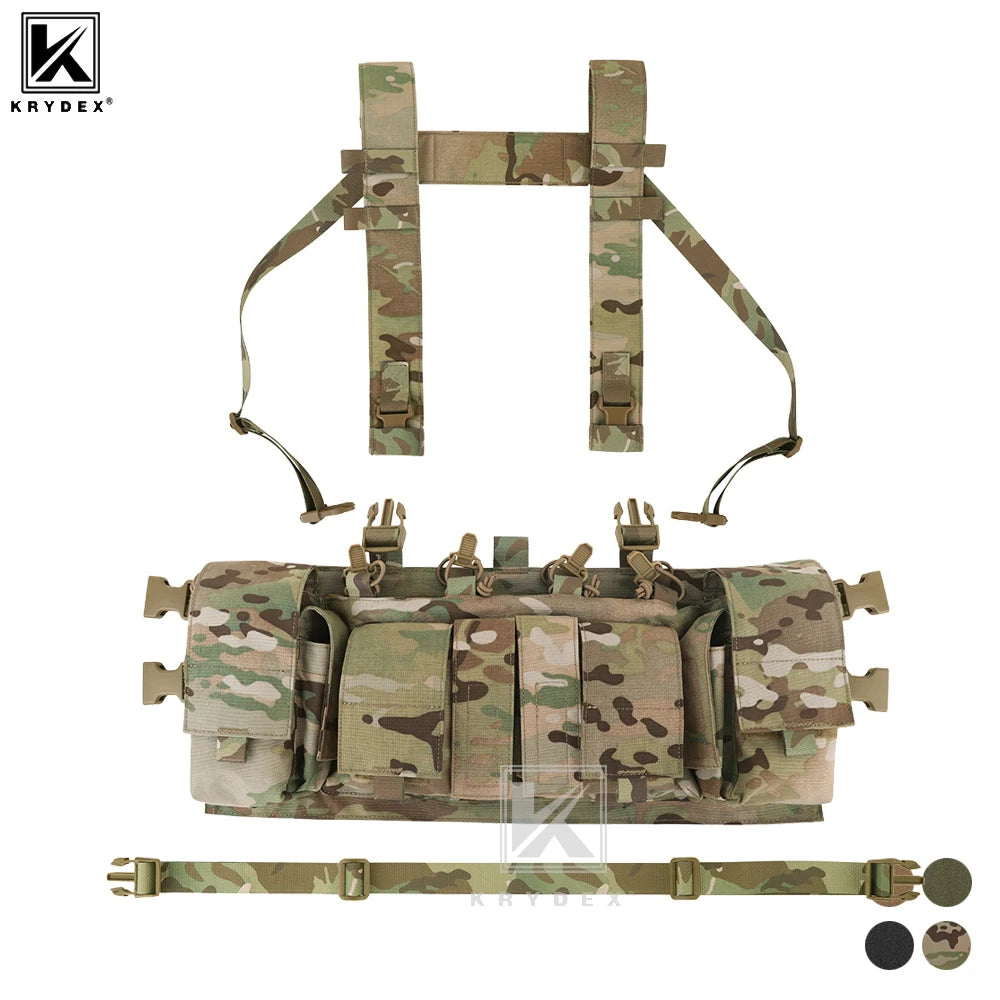 KRYDEX Tactical Chest Rig UW Gen IV – 500D Low Profile with GP Pouch
