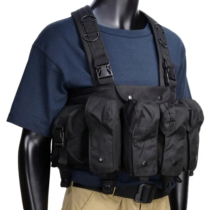AK Chest Rig Vest – AK-47 / AK-74 Magazine Pouches for Airsoft & Milsim