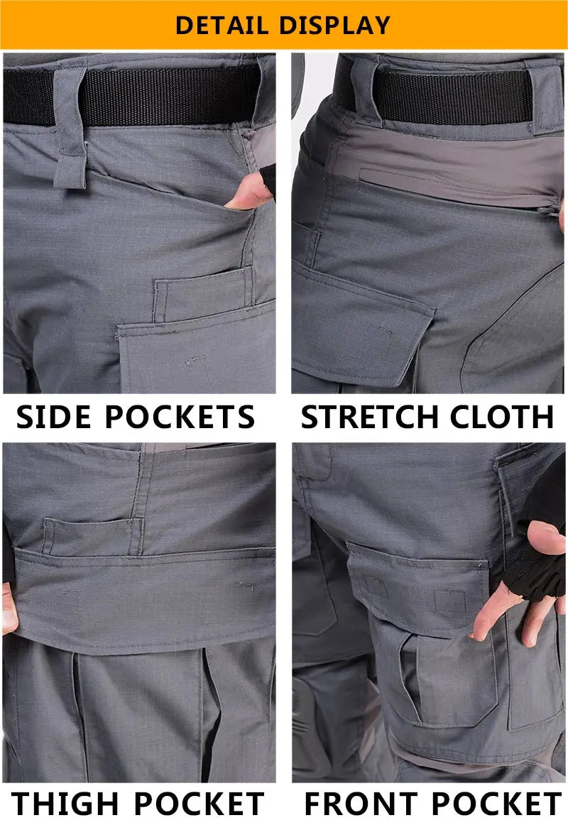 Men's G3 Tactical Combat Pants with Knee Pads – Camo Military Cargo Pants for Airsoft, Hunting, Hiking & Outdoor Gear
