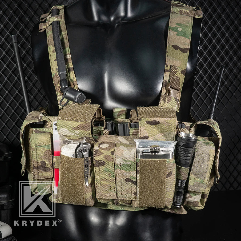 KRYDEX Tactical Chest Rig UW Gen IV – 500D Low Profile with GP Pouch