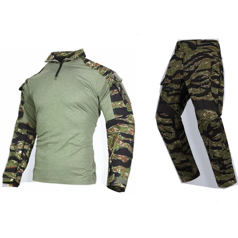 EmersonGear G3 Tabby Tigerstripe Tactical Combat Uniform Set | Airsoft & Milsim Shirt and Pants