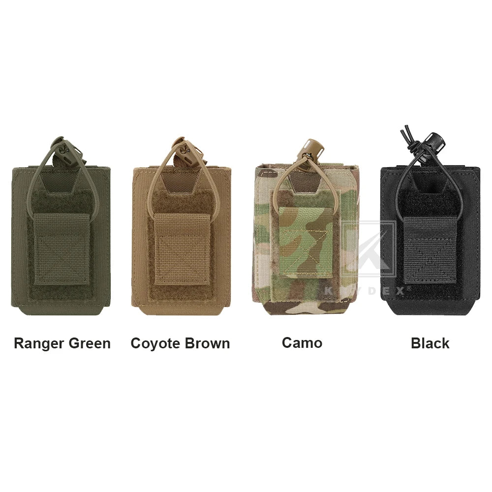 KRYDEX Tactical Radio Pouch – Walkie Talkie Holster for Baofeng & Motorola
