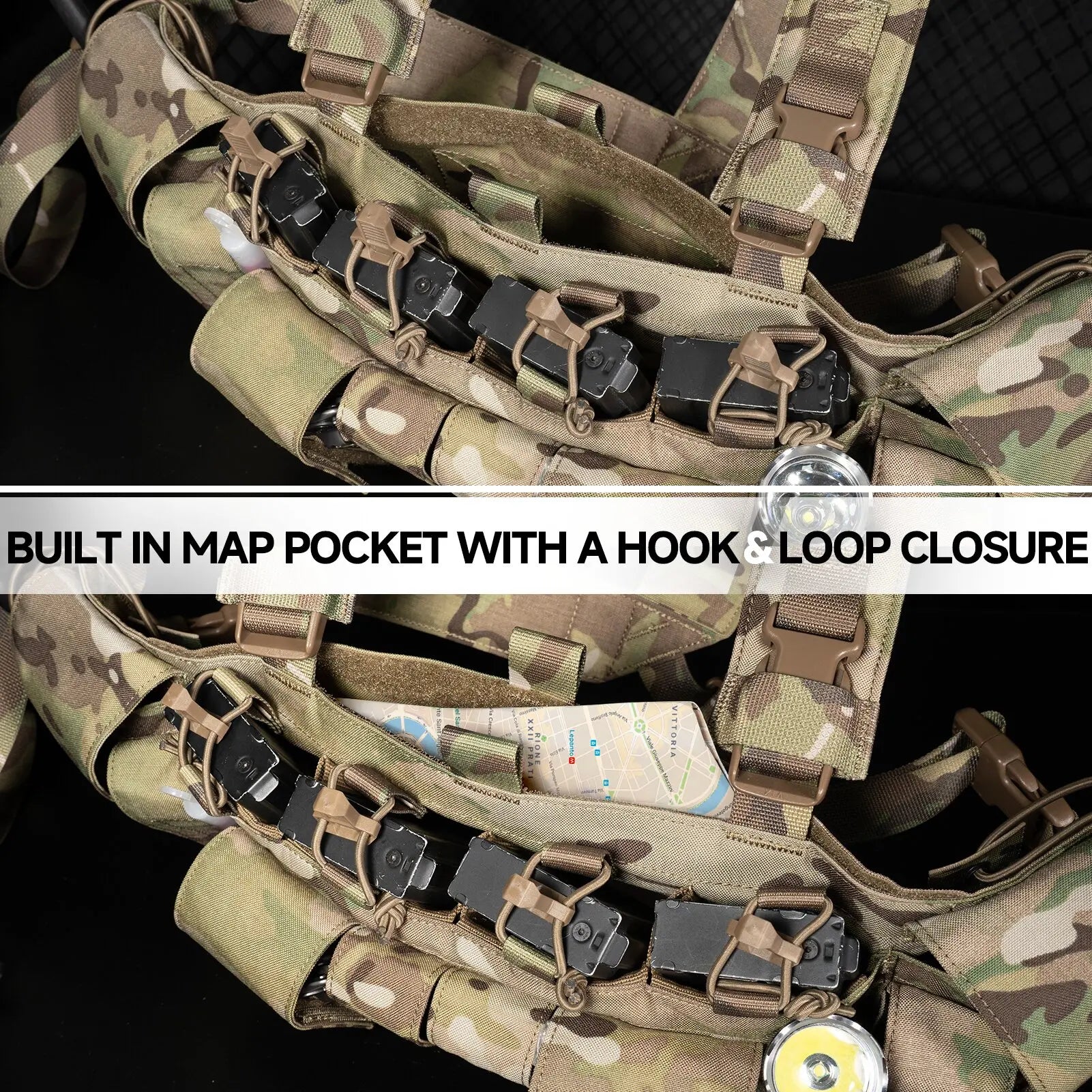 KRYDEX Tactical Chest Rig UW Gen IV – 500D Low Profile with GP Pouch