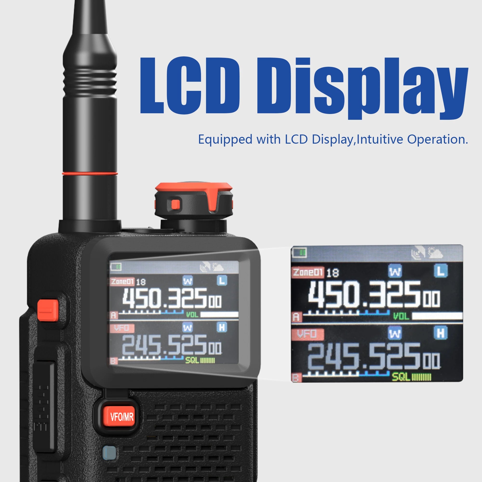 Baofeng UV-5RH Pro GPS Walkie Talkie – 10W Full Band, Type-C, Wireless Copy