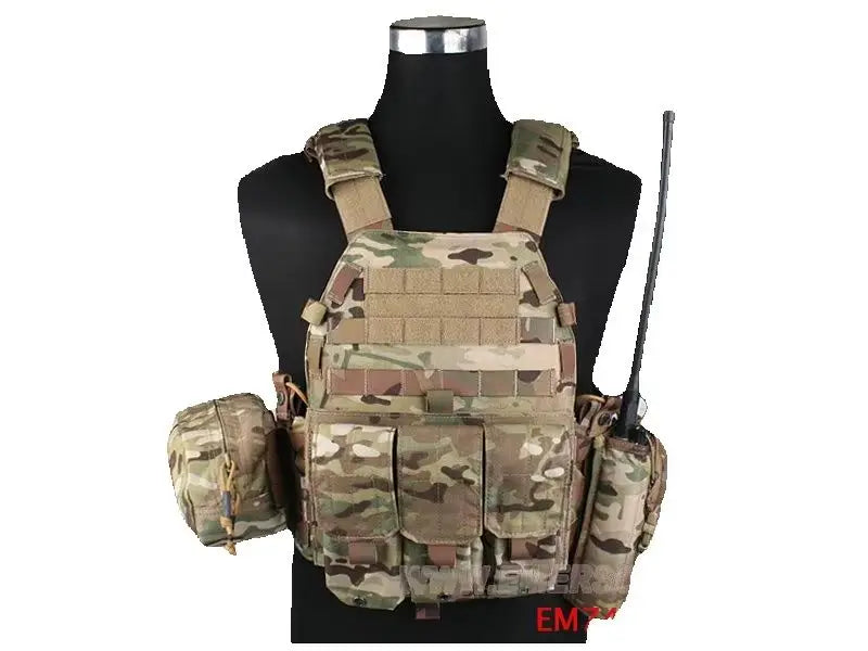 Emersongear LBT6094A Style Plate Carrier Vest with Pouches – Airsoft & Tactical